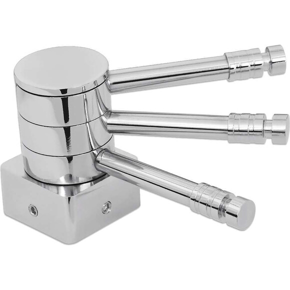 Полка для полотенцесушителя Laris ПП-80/3 Кватро 71401071 (нержавеющая сталь, поворотная, на стойку 30 мм), фото 2