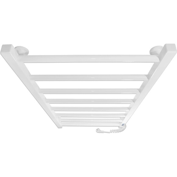 Электрический полотенцесушитель Laris Зебра Альфа ЧК8 R3 77700072 (400x800, белый глянцевый, правый, с таймером), Доступные размеры: 400 x 800, Цвет производителя: белый глянец, Подключение полотенцесушителя: правое, фото 4