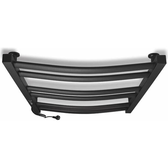 Электрический полотенцесушитель Laris Зебра Атлант ЧКЧ6 R3 73207619 (500x700, черный матовый, левый, с таймером), Доступные размеры: 500 x 700, Цвет производителя: черный матовый, Подключение полотенцесушителя: левое, фото 5