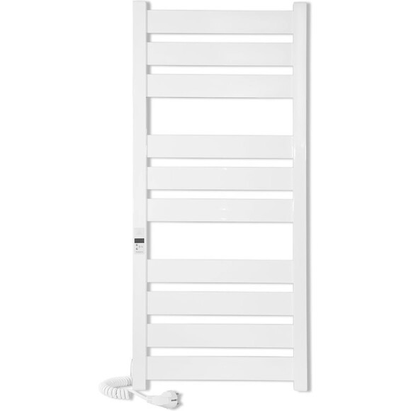 Электрический полотенцесушитель Laris Зебра Гефест Премиум ЧК10 75201079 (500x1200, белый матовый, левый), фото 2