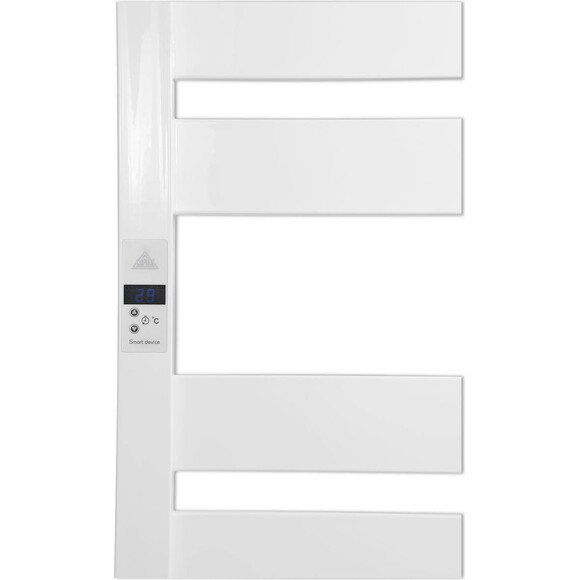 Электрический полотенцесушитель Laris Зебра Гефест Премиум ЧК10 75201079 (500x1200, белый матовый, левый), фото 5