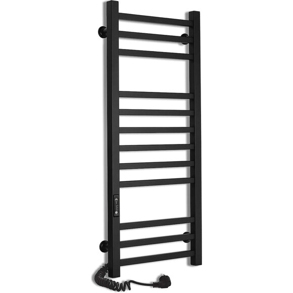 Електрична рушникосушарка Laris Зебра Імідж ЧКЧ12 R3 73207654 (350x900, чорна матова, ліва, з таймером), фото 