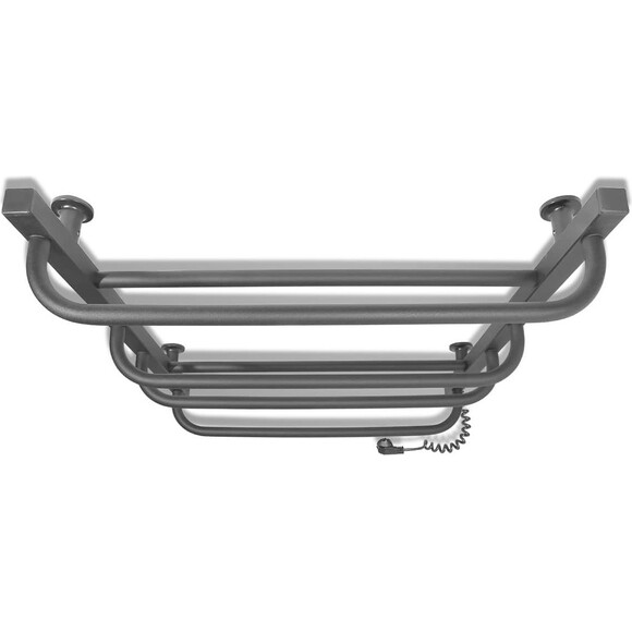 Электрический полотенцесушитель Laris Зебра Комфорт ЧКЧ6 R3 73207641 (500x600, черный матовый, правый, с таймером), Доступные размеры: 500 x 600, Цвет производителя: черный матовый, Подключение полотенцесушителя: правое, фото 4