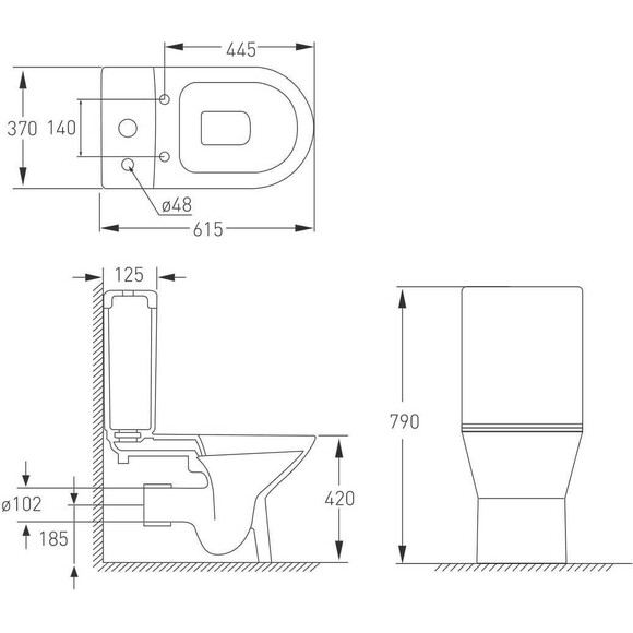 Унитаз Volle Fiesta 13-77-323, фото 4
