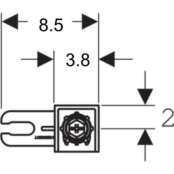 Комплект креплений к стене Geberit Duofix 111.815.00.1, фото 2