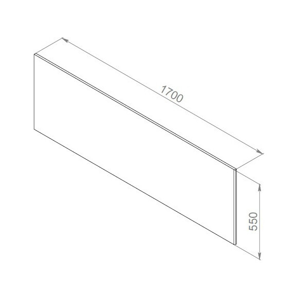 Панель для ванны Damixa Gala 53WA-170-075W-P (170x55 см, фронтальная), фото 2