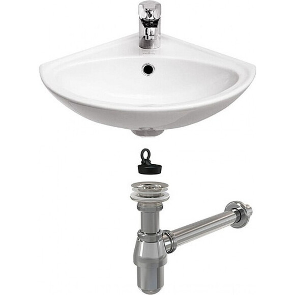 Сифон для раковины Alcaplast A437 (хром, бутылочный), фото 2