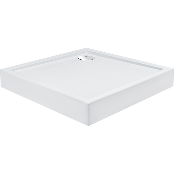 Душова кабіна Qtap Taurus CRM1099SC6 з піддоном Qtap Tern 309912C (TAUCRM1099SC6SET, 90x90 см, прозоре скло, профіль хром), фото , изображение 6