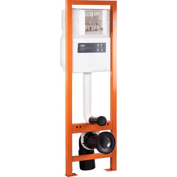 Система інсталяції для унітазу Qtap Nest Uni QT0233M370 3 в 1 (з звукоізоляційною прокладкою та кріпленням), фото 