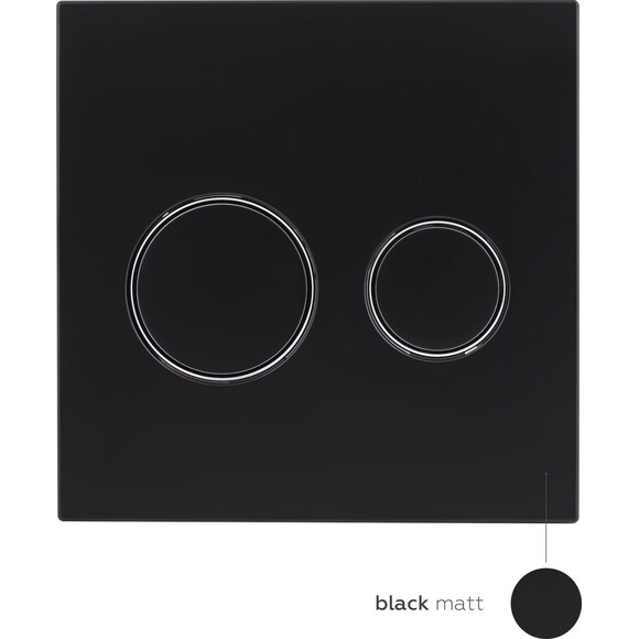 Клавиша смыва Qtap Nest Uni QT0211P01V1178MB (черная матовая), фото 3