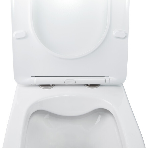 Унітаз підвісний Qtap Swan QT16335178W з інсталяцією Qtap Nest QT0133M425 та клавішею змиву M08V1091MB (QT16335178W0133M425M08V1091MB, з сидінням та звукоізоляційною прокладкою), фото , изображение 7