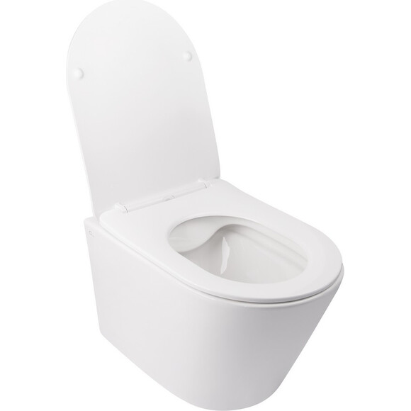 Унитаз подвесной Qtap Swan QT16335178W с инсталляцией Qtap Nest QT0133M425 и клавишей смыва M08V1384W (QT16335178W0133M425M08V1384W, с сиденьем и звукоизоляционной прокладкой), фото 5