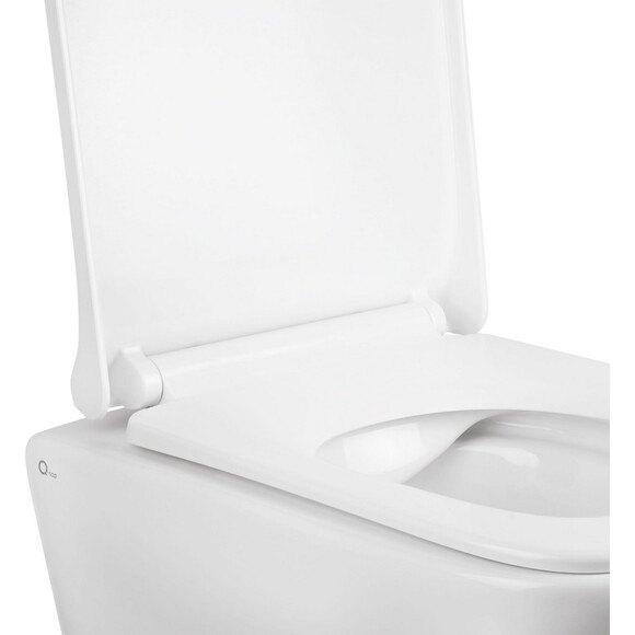 Унитаз подвесной Qtap Tern QT1733052ERW с инсталляцией Qtap Nest QT0133M425 и клавишей смыва T0111M08V1384W (QT1733052ERW0133M425M08V1384W, с сиденьем и звукоизоляционной прокладкой), фото 6