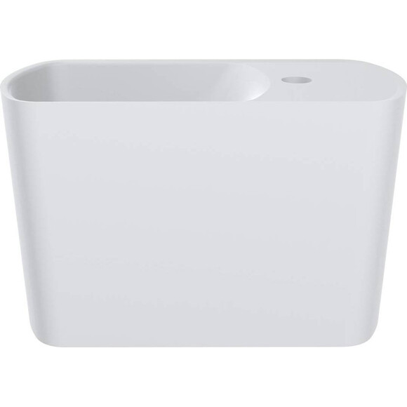 Раковина Miraggio Helix L Mirasoft 0001638 (45x22 см, белая матовая), Доступные размеры: 45 x 22 L, Цвет производителя: белый матовый, Технология производства: Mirasoft Technology, фото 3