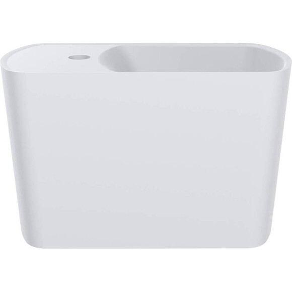 Раковина Miraggio Helix R Miramarble Matt 0001630 (45x22 см, белая матовая), Доступные размеры: 45 x 22 R, Цвет производителя: белый матовый, Технология производства: Miramarble Matt, фото 3