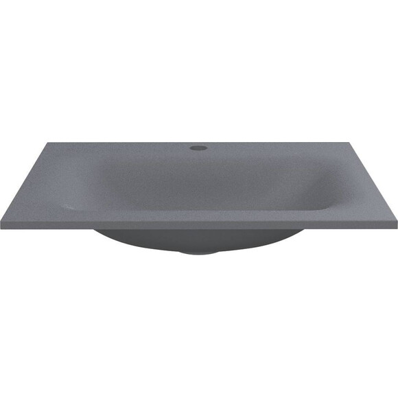 Раковина Miraggio Jessel 600 Mirastone gray 0001463 (60x45 см, сіра матова), Доступні розміри: 60 x 45, Колір виробника: сірий, Технологія виробництва: Mirastone, фото , изображение 3
