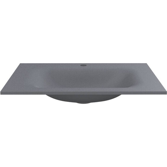Раковина Miraggio Jessel 700 Mirastone gray 0001465 (70x45 см, сіра матова), Доступні розміри: 70 x 45, Колір виробника: сірий, Технологія виробництва: Mirastone, фото , изображение 3