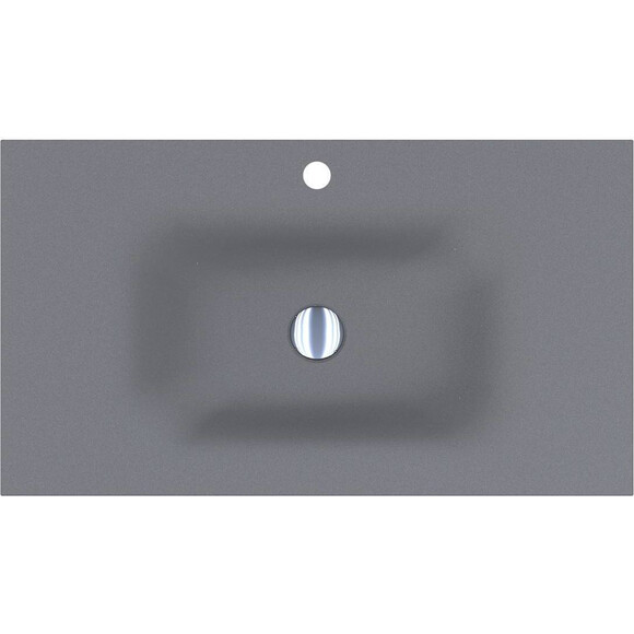 Раковина Miraggio Jessel 800 Mirastone gray 0001467 (80x45 см, серая матовая, с крылом), Доступные размеры: 80 x 45, Цвет производителя: серый, Технология производства: Mirastone, фото 2