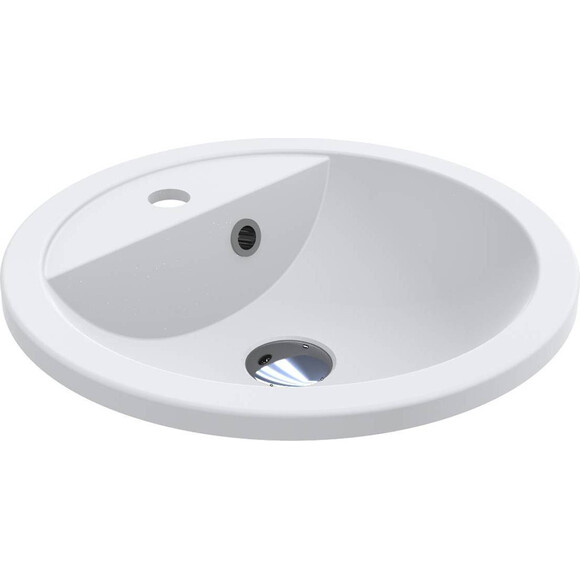 Раковина Miraggio Madison Miramarble Matt 0002431 (43x43 см, біла матова), Колір виробника: білий матовий, Технологія виробництва: Miramarble Matt, фото 