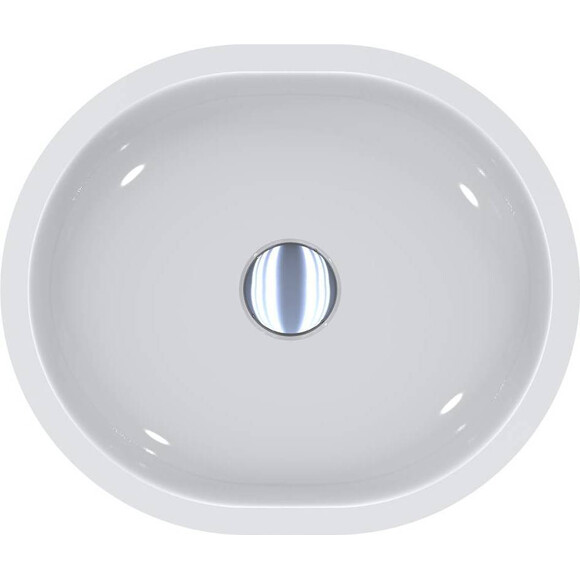 Раковина Miraggio Mark 425 Miramarble 0002682 (42x36 см, чаша), Доступные размеры: 43 x 36, Цвет производителя: белый глянец, Технология производства: Miramarble, фото 6