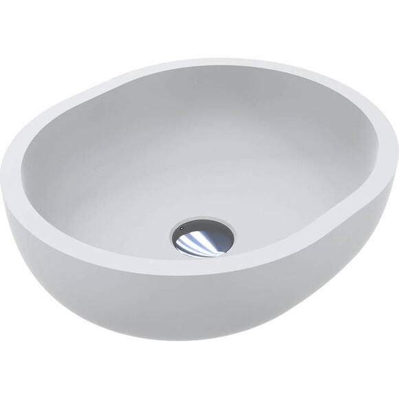 Раковина Miraggio Mark 425 Mirasoft 0002684 (42x36 см, біла матова, чаша), Доступні розміри: 43 x 36, Технологія виробництва: Mirasoft Technology, Колір виробника: білий матовий, фото 