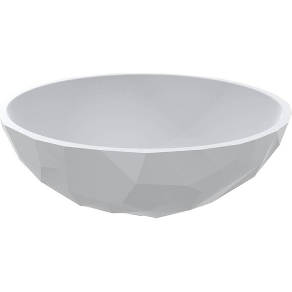 Раковина Miraggio Sapfire Miramarble Matt 0002255 (42x42 см, белая матовая, чаша), Цвет производителя: белый матовый, Технология производства: Miramarble Matt, фото 