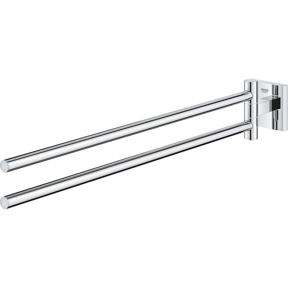 Держатель для полотенец Grohe QuickFix Start Cube 40976000 (двойной поворотный), Цвет производителя: хром, фото 4