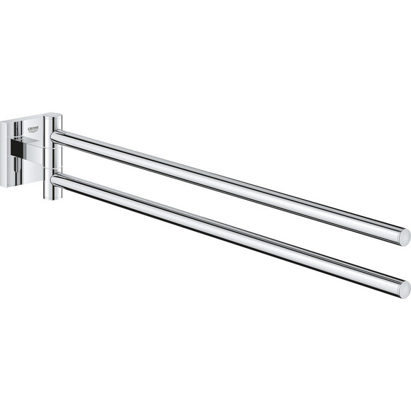 Держатель для полотенец Grohe QuickFix Start Cube 40976000 (двойной поворотный), Цвет производителя: хром, фото 