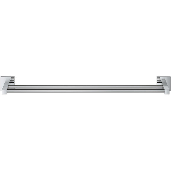 Держатель для полотенец Grohe QuickFix Start Cube 41104000 (двойной), Цвет производителя: хром, фото 2
