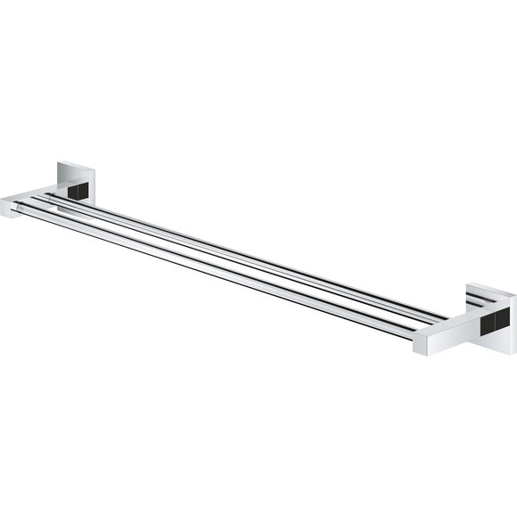 Держатель для полотенец Grohe QuickFix Start Cube 41104000 (двойной), Цвет производителя: хром, фото 3