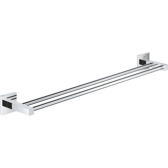 Держатель для полотенец Grohe QuickFix Start Cube 41104000 (двойной), Цвет производителя: хром, фото 