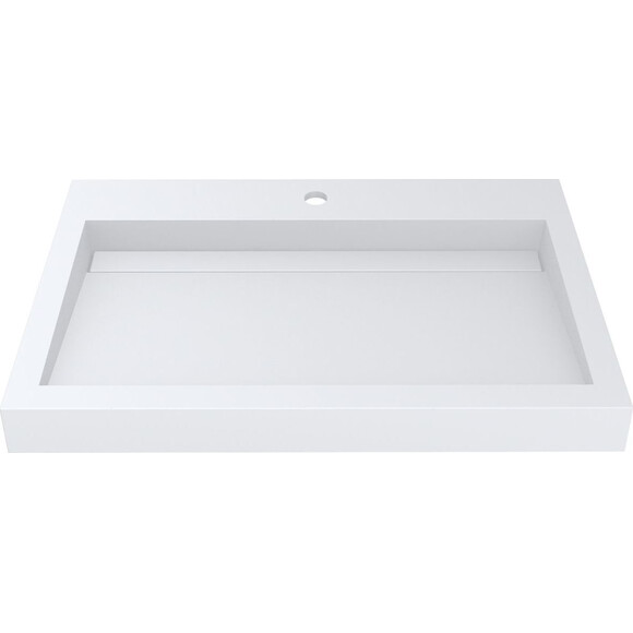 Раковина Miraggio Agness 750 Mirasoft 0001058 (75x47 см, біла матова), Доступні розміри: 75 x 48, Колір виробника: білий матовий, Технологія виробництва: Mirasoft Technology, фото , изображение 2