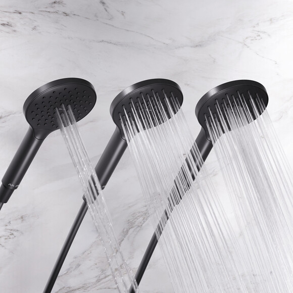 Душевая система Am.Pm Like F0780222 (черная матовая, с полочкой, без смесителя), Цвет производителя: черный матовый, фото 9