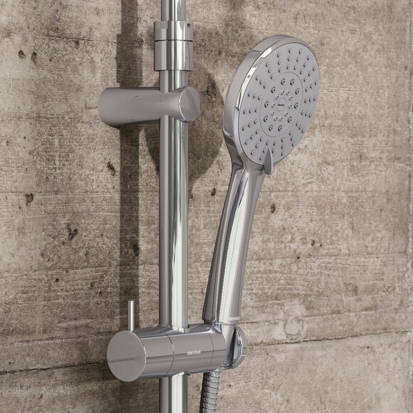 Душевая система Damixa Jupiter 977730000 (с изливом и полочкой), Цвет производителя: хром, фото 5