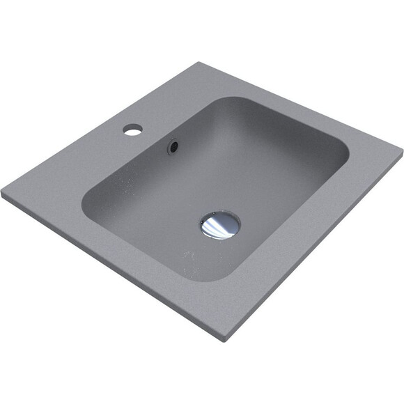 Раковина Miraggio Della 500 Mirastone gray 0000985 (50x45 см, серая матовая), Доступные размеры: 50 x 45, Цвет производителя: серый, Технология производства: Mirastone, фото 