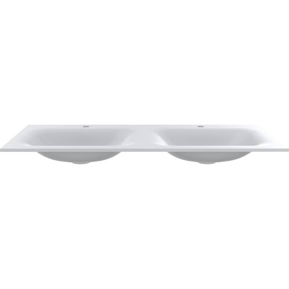 Раковина Miraggio Jessel 1200-2 Miramarble Matt 0000784 (120x45 см, белая матовая, с двумя чашами), Доступные размеры: 120 x 45 (2), Цвет производителя: белый матовый, Технология производства: Miramarble Matt, фото 2