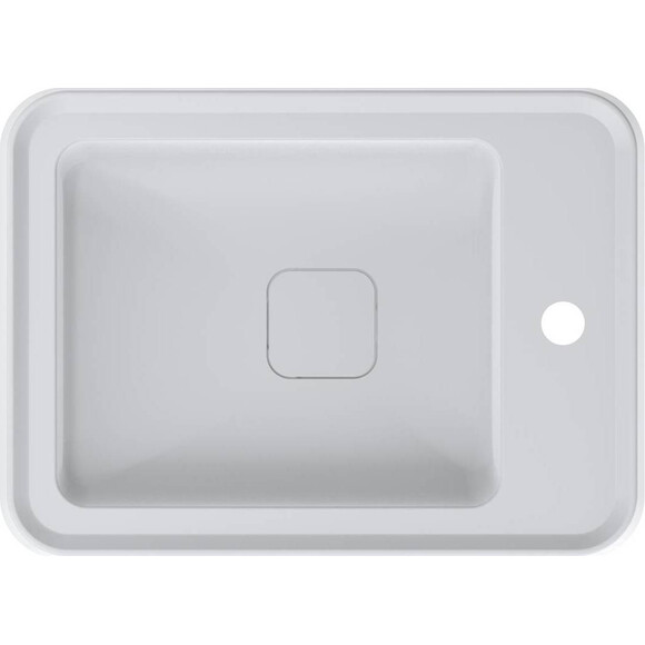 Раковина Miraggio Marrakesh 380 Miramarble Matt 0000935 (38x51 см, біла матова), Доступні розміри: 51 x 38, Колір виробника: білий матовий, Технологія виробництва: Miramarble Matt, фото , изображение 3
