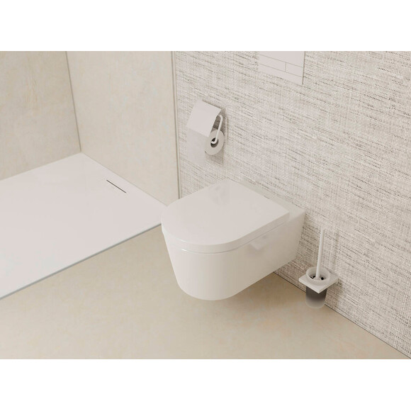 Держатель для туалетной бумаги Hansgrohe AddStoris Matt White 41753700 (белый матовый, с крышкой), Цвет производителя: белый матовый, фото 2