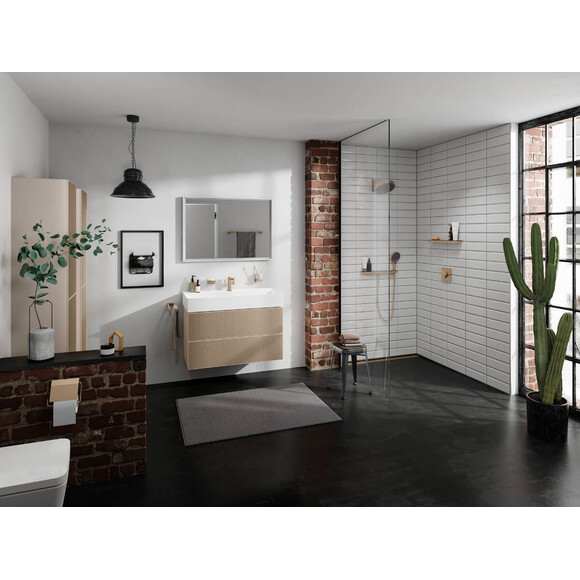 Держатель для туалетной бумаги Hansgrohe AddStoris Brushed Bronze 41753140 (брашированный бронзовый, с крышкой), Цвет производителя: брашированная бронза, фото 5
