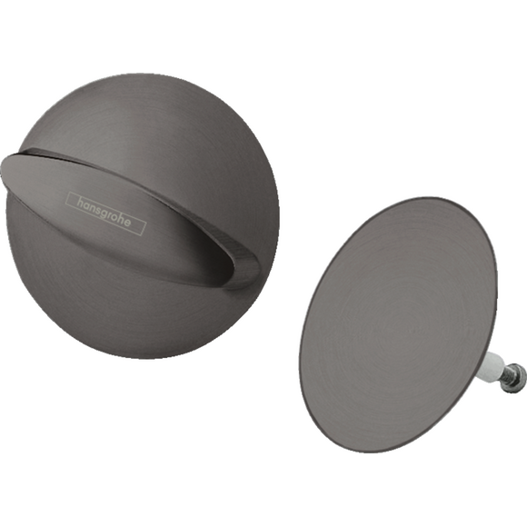 Зовнішня частина набору для зливу та переливу Hansgrohe Flexaplus Brushed Black Chrome 58185340 (брашований чорний хром), Колір виробника: брашований чорний хром, фото 