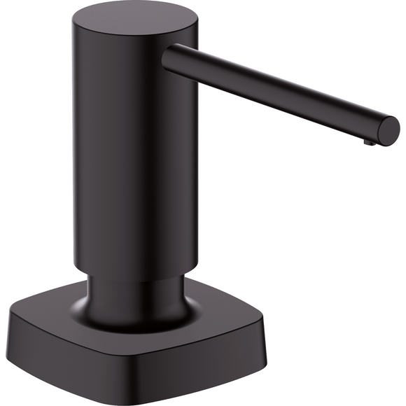 Дозатор для миючого засобу Hansgrohe A71 Matt Black 40468670 (чорний матовий, 500 мл), Колір виробника: чорний матовий, фото 