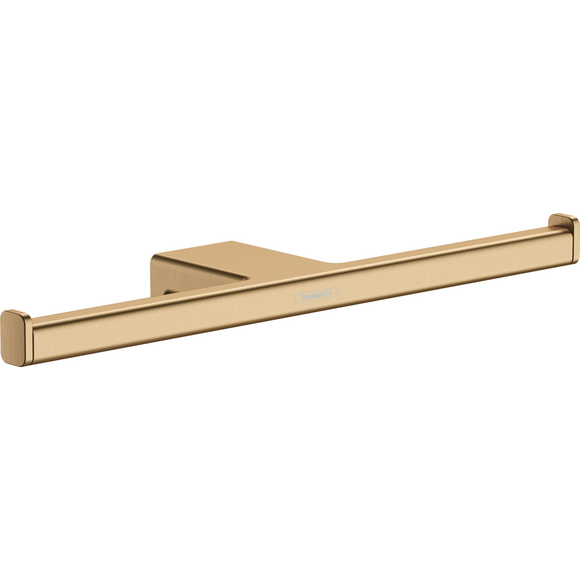 Держатель для туалетной бумаги Hansgrohe AddStoris Brushed Bronze 41748140 (брашированный бронзовый, двойной), Цвет производителя: брашированная бронза, фото 