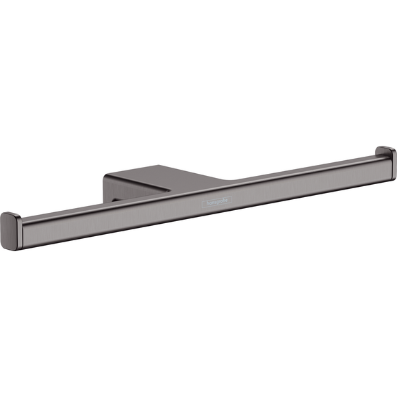 Держатель для туалетной бумаги Hansgrohe AddStoris Brushed Black Chrome 41748340 (брашированный черный хром, двойной), Цвет производителя: брашированный черный хром, фото 