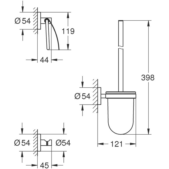 Набор аксессуаров 3 в 1 Grohe QuickFix Start 41204000 (41185000+41173000+41179000), фото 9
