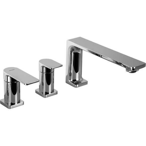 Змішувач на борт ванни Corsan Trino Chrome CMB7142CH (на чотири отвори), Колір виробника: хром, фото , изображение 3
