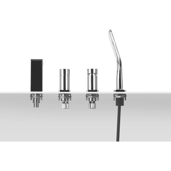 Змішувач на борт ванни Corsan Trino Chrome CMB7142CH (на чотири отвори), Колір виробника: хром, фото , изображение 5