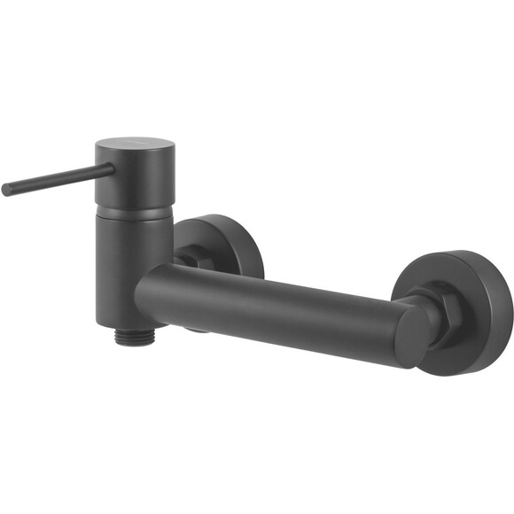 Смеситель для душа Corsan Lugo Black Matt CMZ064BL (черный матовый, с лейкой и шлангом), Цвет производителя: черный матовый, фото 2