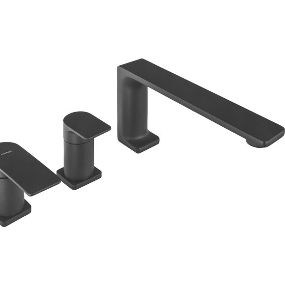 Змішувач на борт ванни Corsan Trino Black Matt CMB7142BL (чорний матовий, на чотири отвори), Колір виробника: чорний матовий, фото , изображение 5