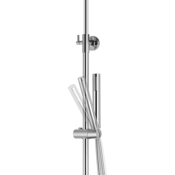 Термостатична душова система Corsan Lugo Chrome CMN01TCHW (з виливом), фото , изображение 10