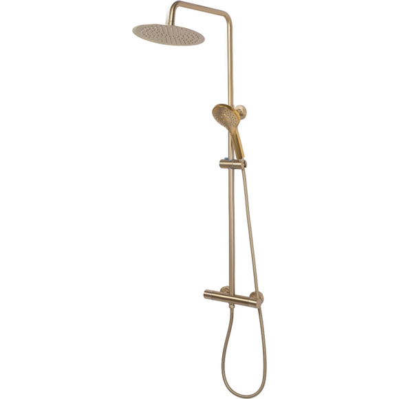 Термостатическая душевая система Rea Vincent Brushed Gold REA-P6602 (брашированная золотая), Цвет производителя: брашированное золото (матовое), фото 3
